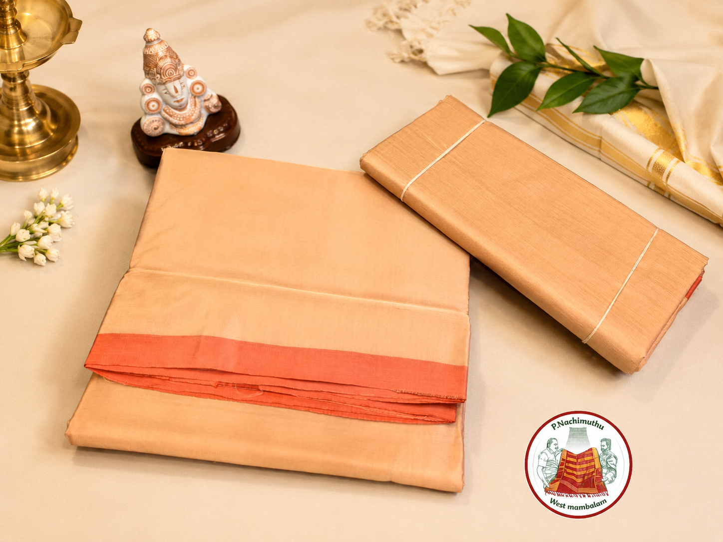Narmadi art silk dhoti