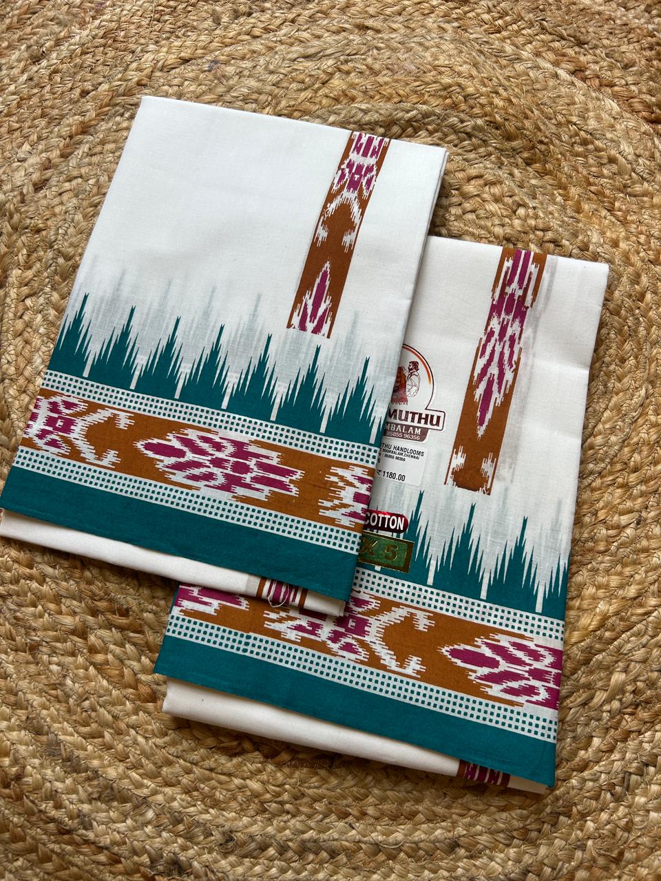 Bhagalpur print dhoti 9x5