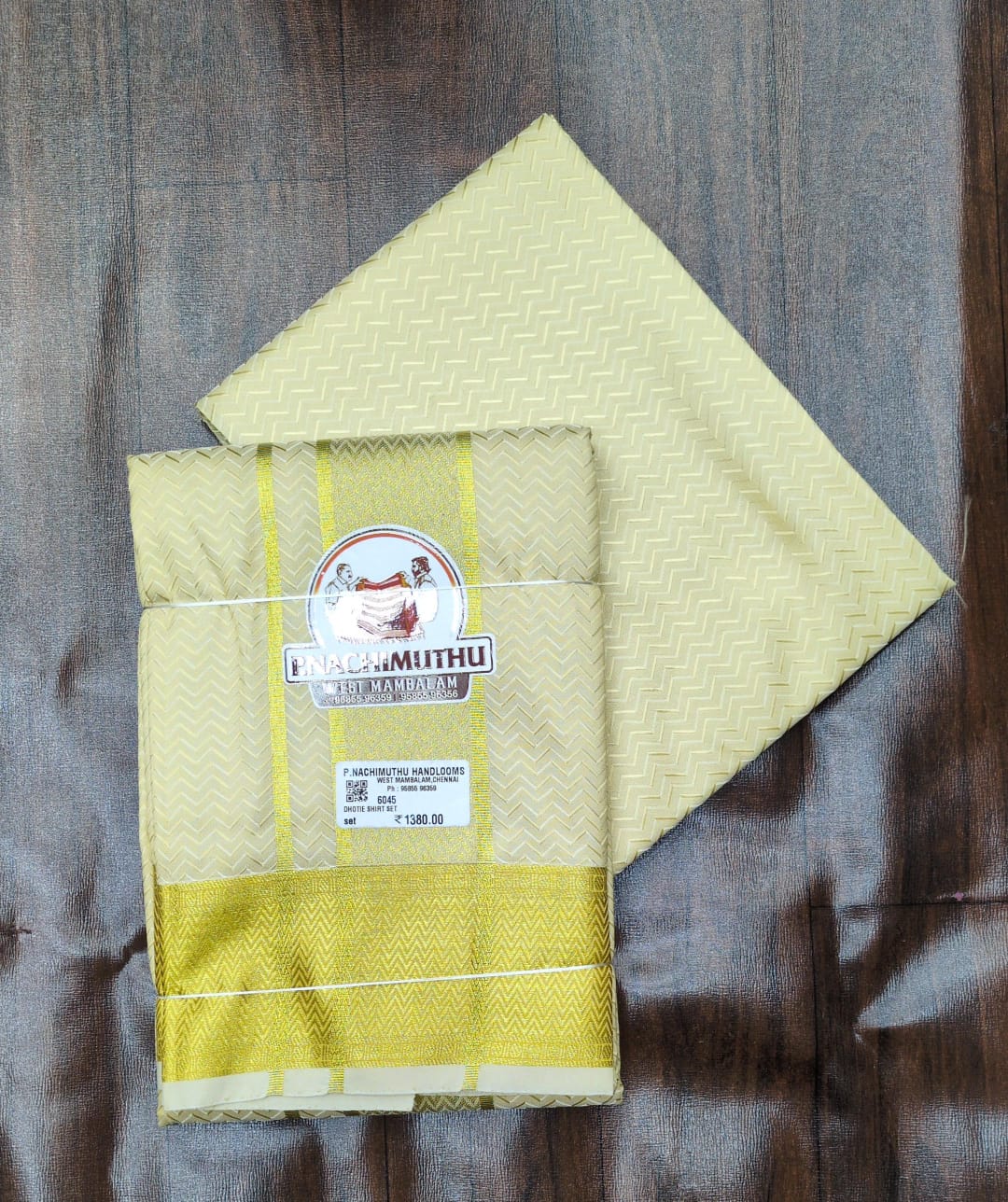 8 muzham dhoti with shirt bit