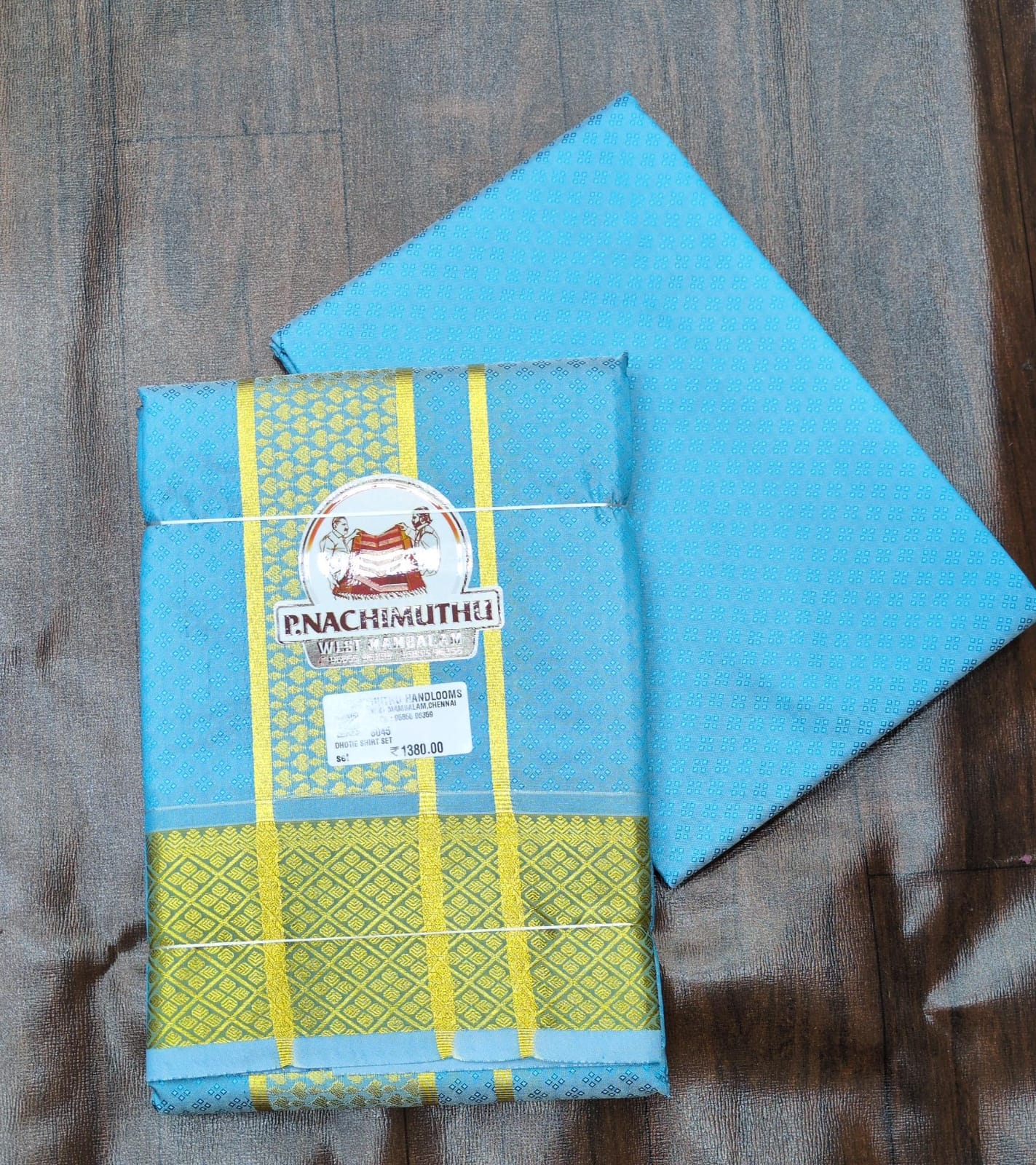 8 muzham dhoti with shirt bit