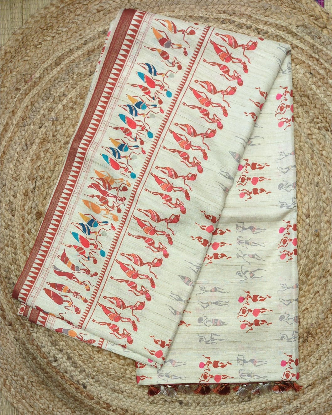 Pure Malai silk 10 yards sarees