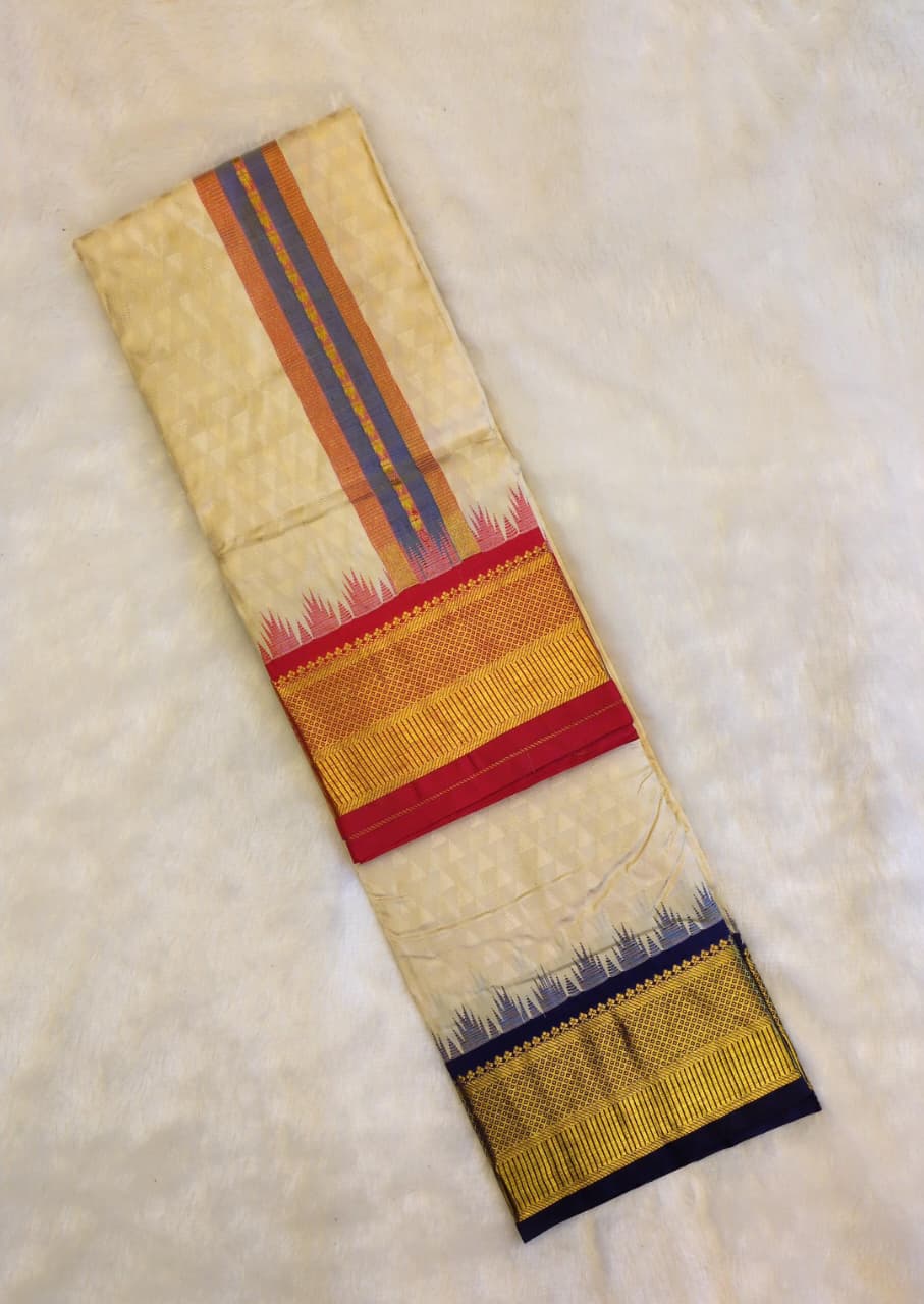 pure silk dhoti 9x5