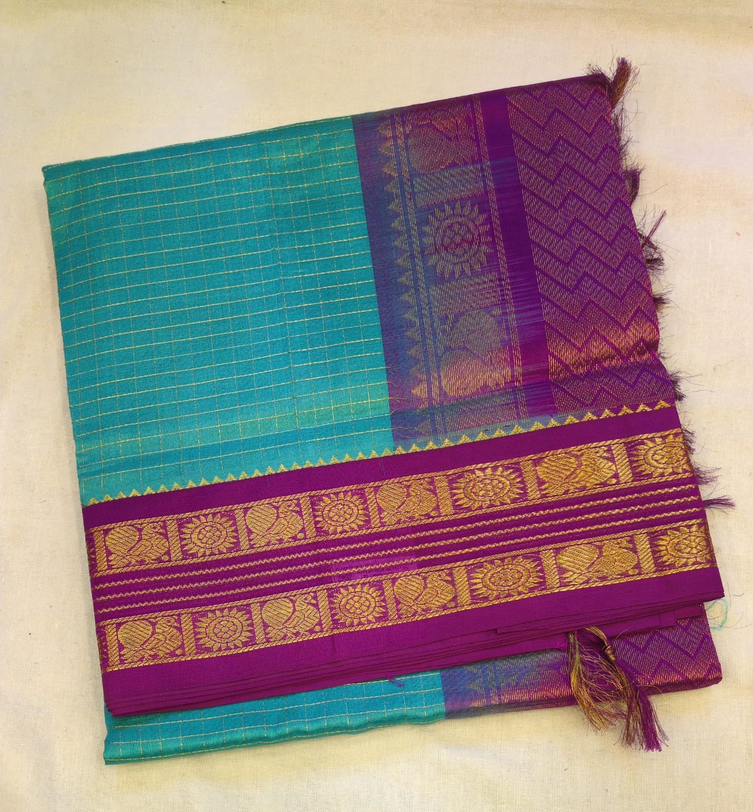 pure kanchi silk cotton